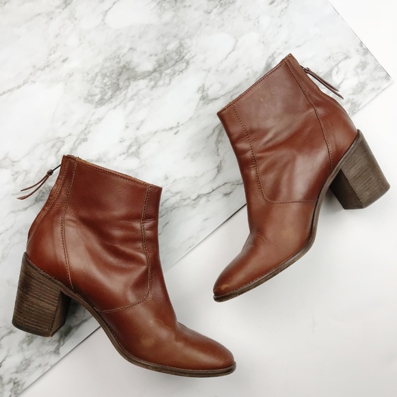 Madewell Brown Leather The Ames Boot 